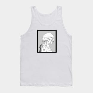 Cyberpunk girl short hair Tank Top